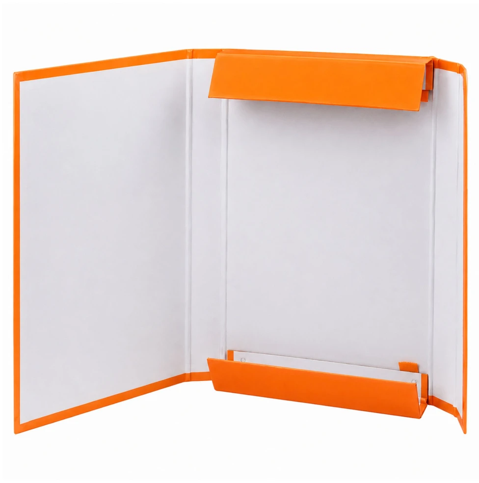 Lean Folder for documents with elastic band, hard, office, oranžinis, A4/4.5 cm
