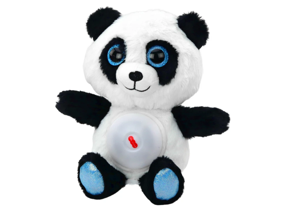 Migdukas žaislas Panda su lempute ir lopšinėmis, 30 cm