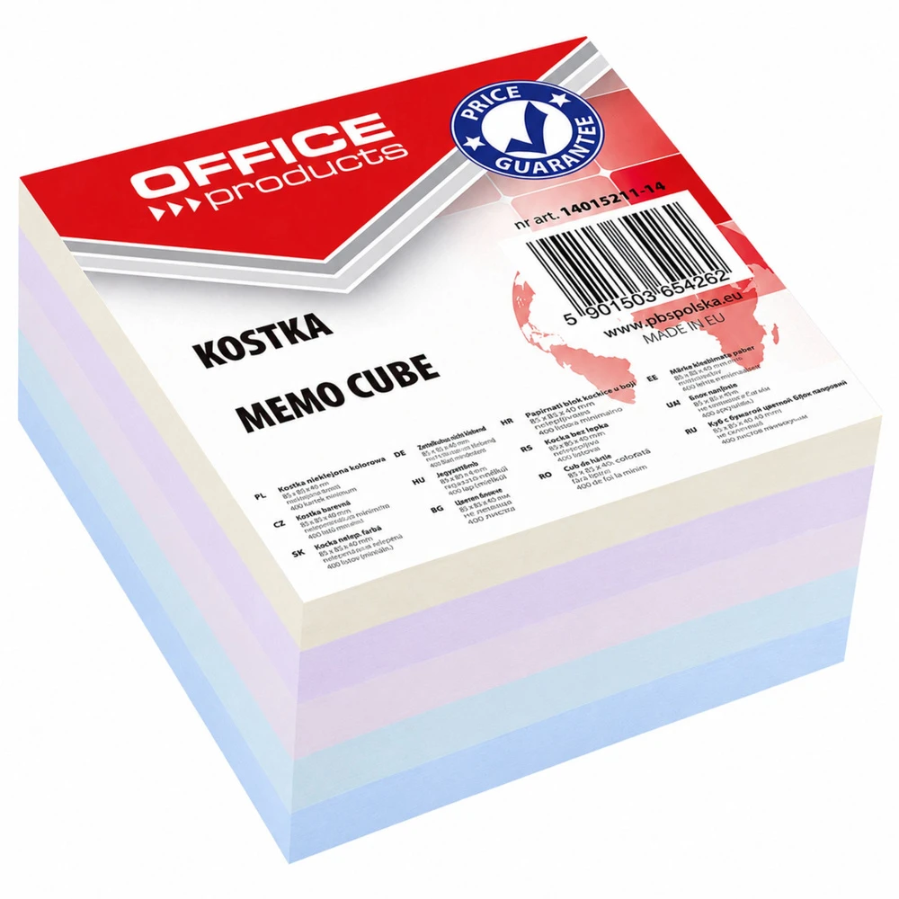 Lean School Office Products Kubas spalvotas klijuotas OFFICEproduc