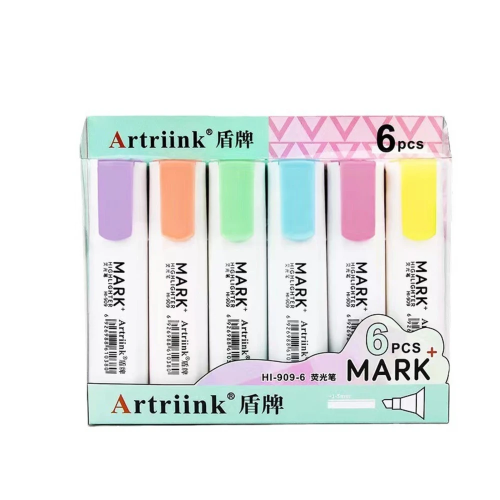 Lean Pastelinių žymeklių rinkinys 6 vnt.