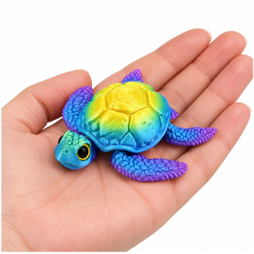 Lean Toys 3D vėžlio figūrėlė 8 x 8 x 2,5 cm