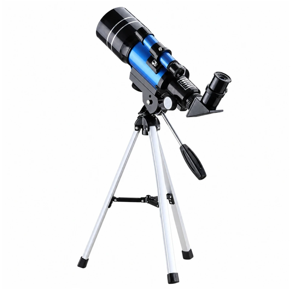 Lean Toys Astronomical Telescope for Kids with Tripod – Mėlyna, 150x Magnification
