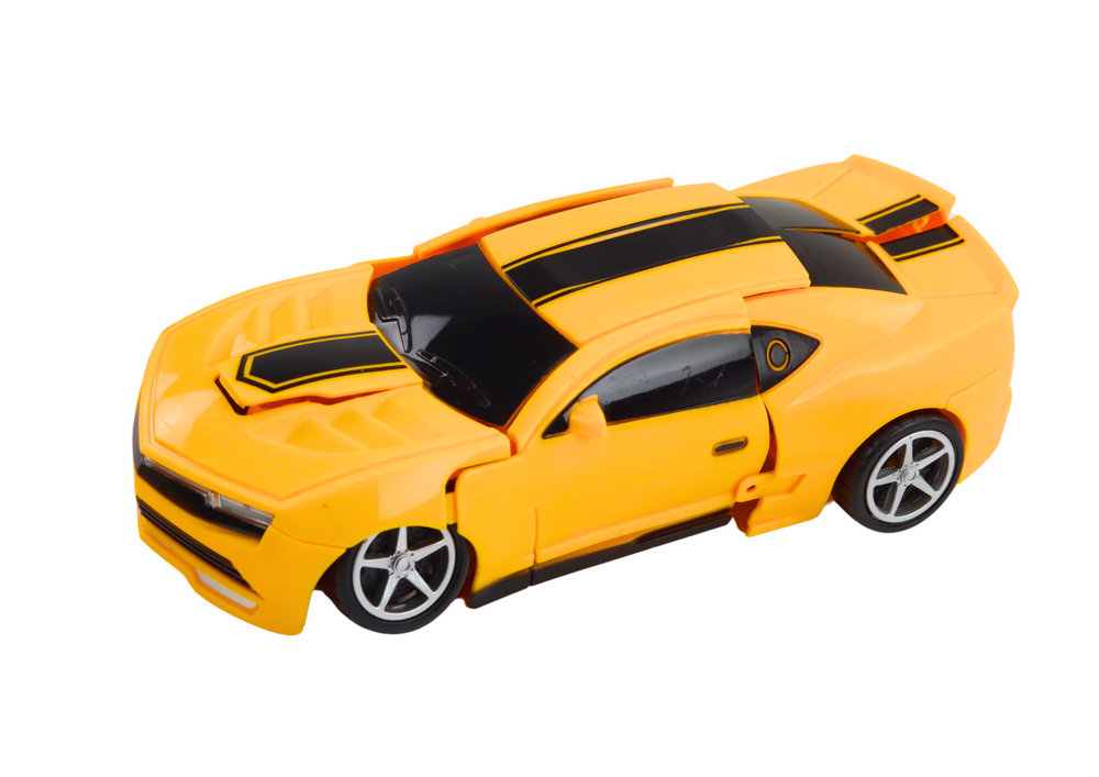 Lean Toys Geltonas Auto-Robotas 2in1 Žaislas