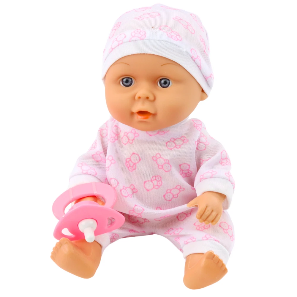 Lean Toys Lėlė su nešiokle ir čiulptuku