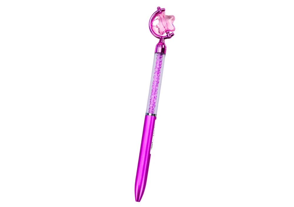 Lean Toys Tušinukas su žvaigždutėmis ir deimantais, mėlynas rašalas, 0.7 mm
