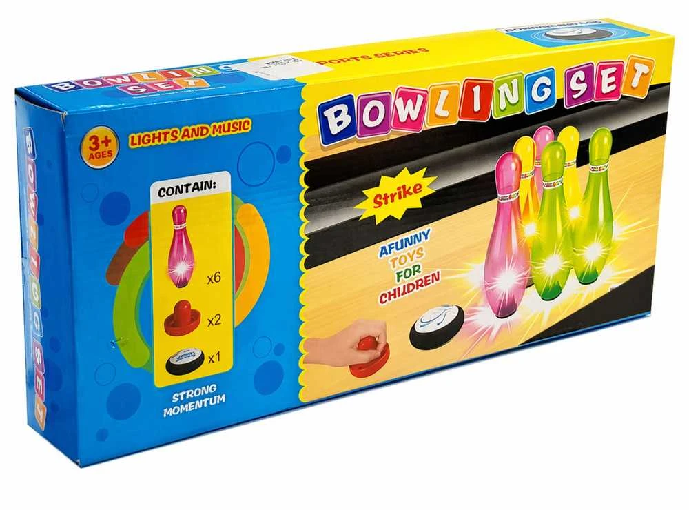 Lean Toys Boulingo rinkinys su šviesom