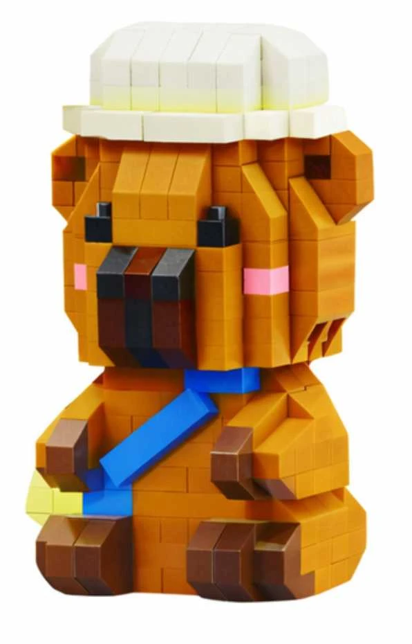 Lean Toys 3D Statulėlė iš kaladėlių Kapibara 204-263 vnt.