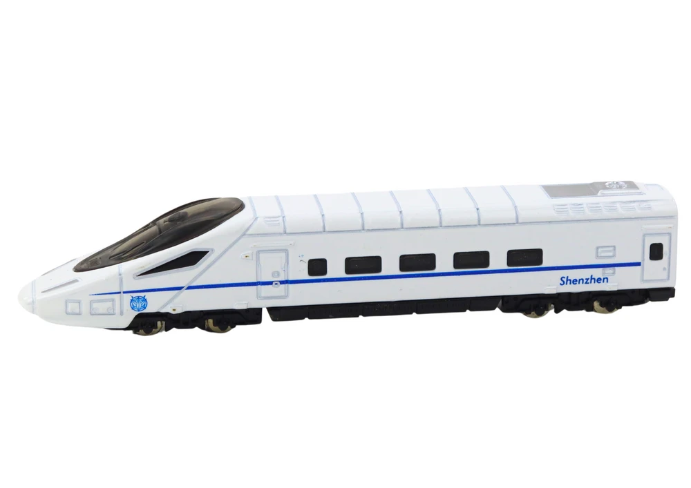Lean Toys Miniatiūrinis metalinis traukinio vagonas 1:48, baltas