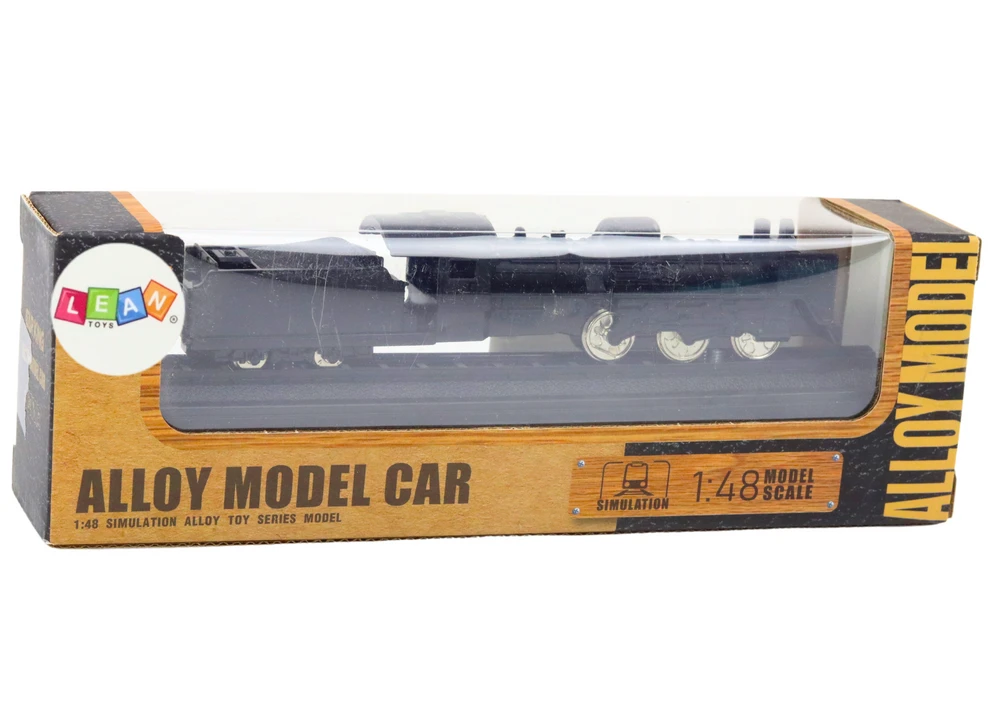 Lean Toys Kolekcinis traukinio modelis 1:48 metalinis juodas