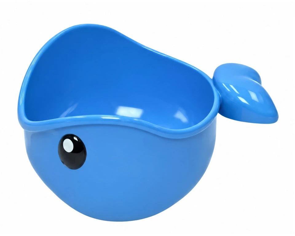 Lean Toys Colorful Bath Toy – Crab and Whale Waterfall with Spinning Wheel and Suction Cups