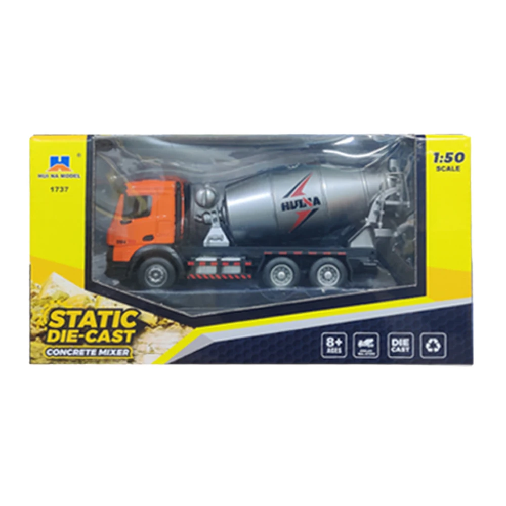 Lean Toys Oranžinis Betono maišyklė HUINA Oranžinis 1:50