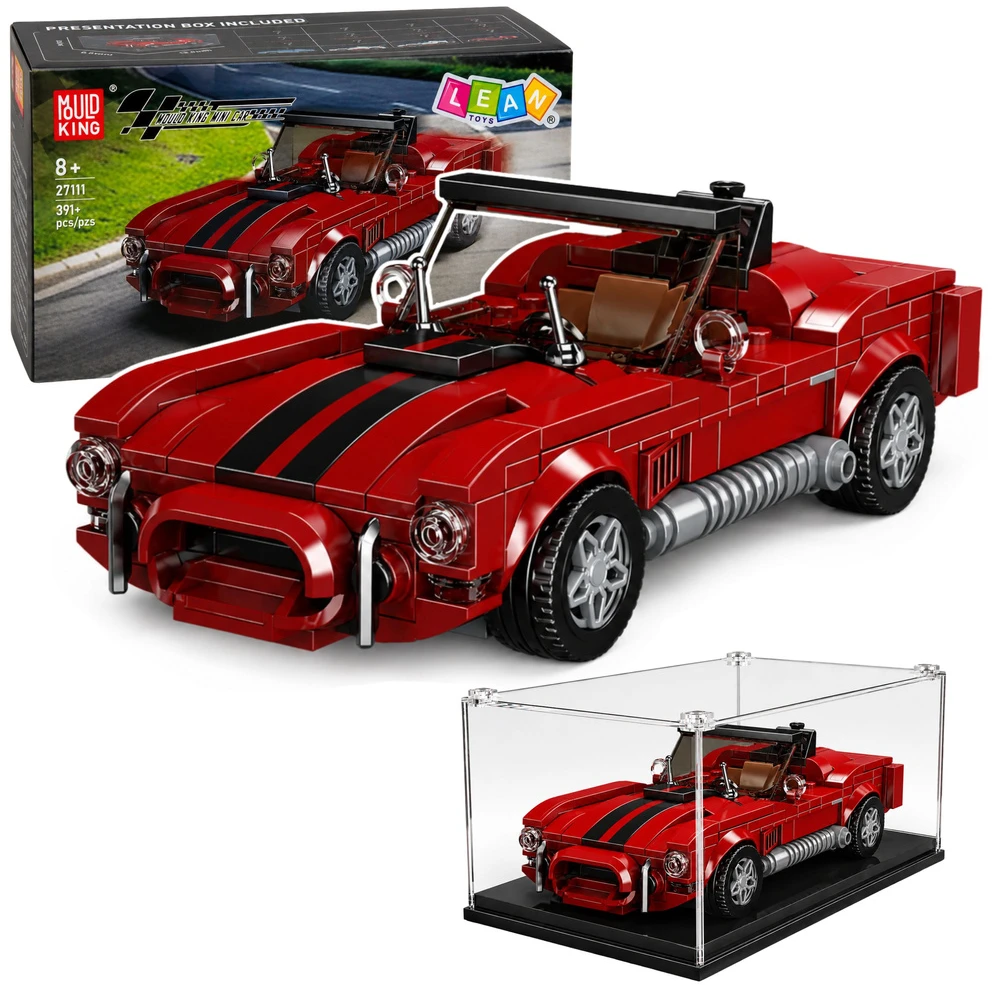 Lean Toys Statybinės kaladėlės raudonos 391 vnt.