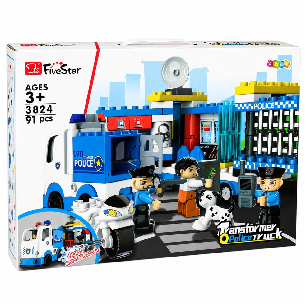 Lean Toys Statybinės kaladėlės 91 vnt.