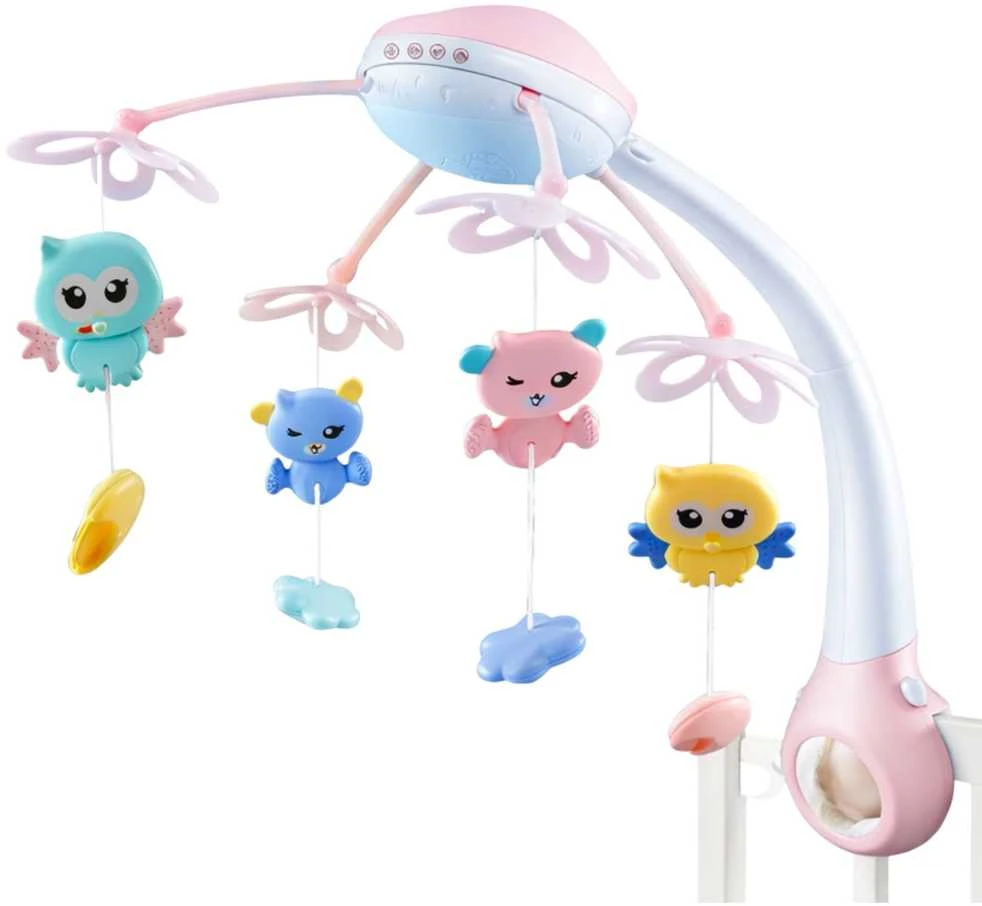 Lean Toys Lovytės karuselė rožinė