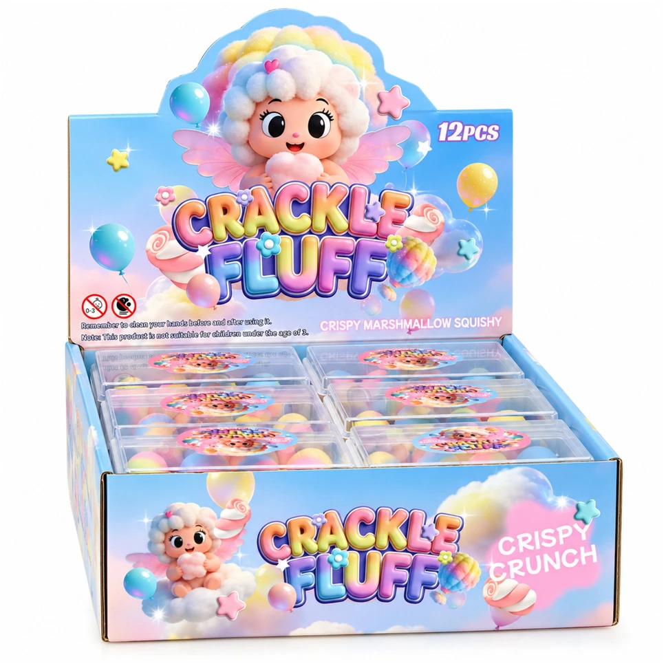Lean Toys Gniotki Sensoryczne Chrupiące Cukierki W Pudełku Pastelowe Kolorowe 4 vnt.