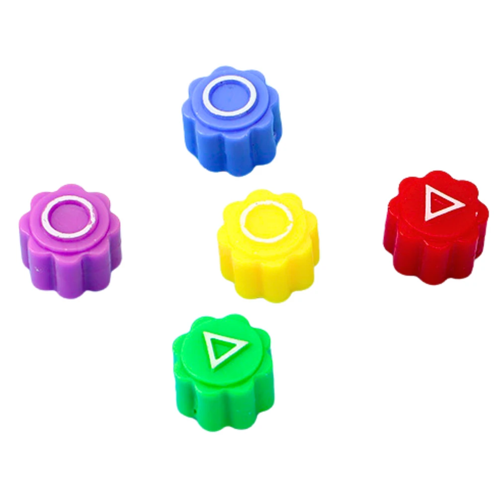 Lean Toys Gonggi žaidimo kauliukai, 5 vnt.