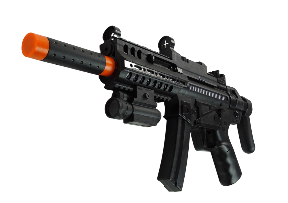 Duży Žaislinis šautuvas Large Mission Combat Machine Gun, juodas