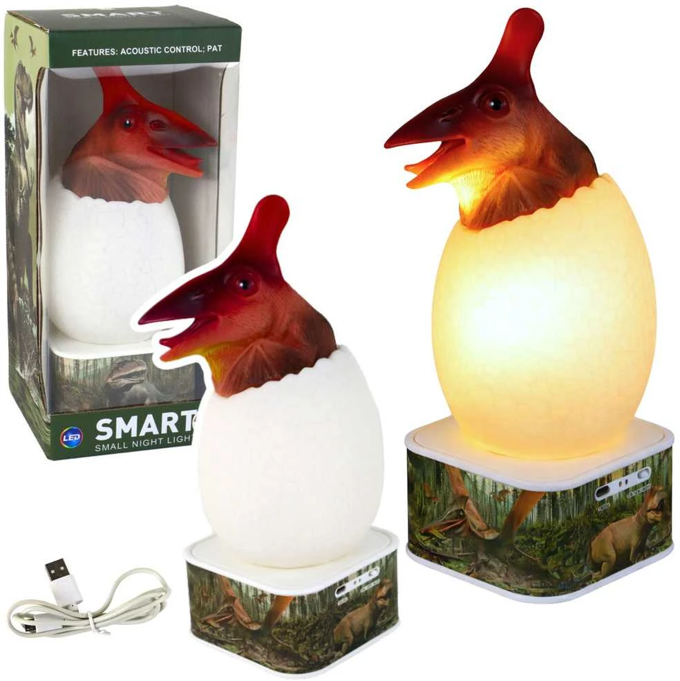 Lampka Pterozaurų LED naktinė lempa su jutikliniu valdymu