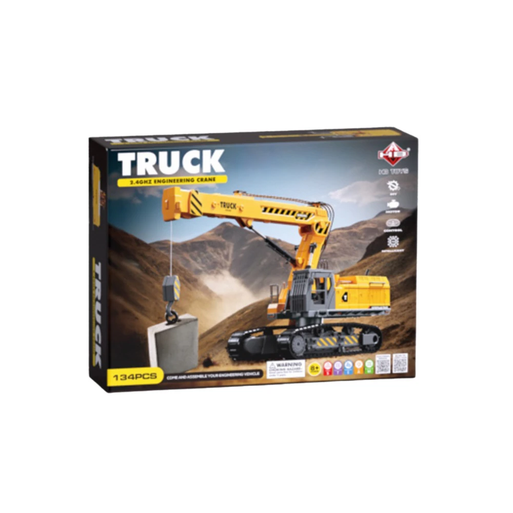 Lean Toys Nuotoliniu būdu valdomas ekskavatorius 133 dalys RC