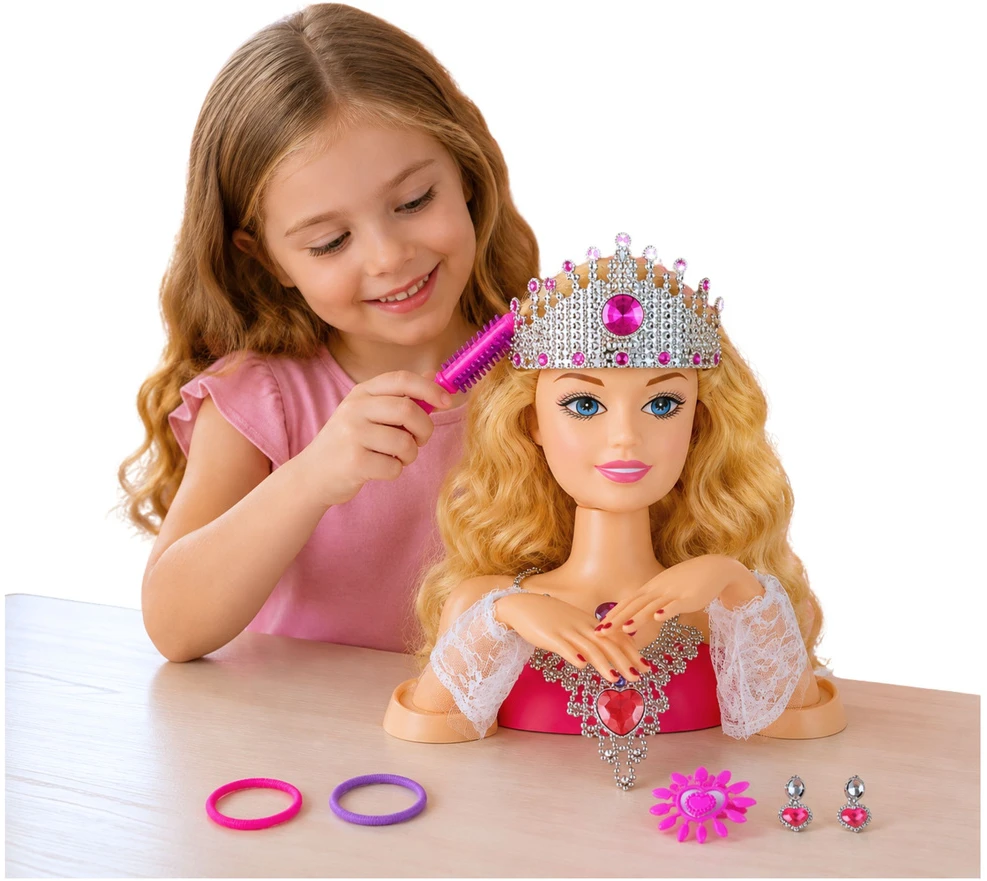 Lean Toys Lėlės galva šukuosenoms kurti