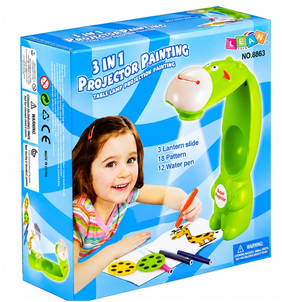 Piešimo projektorius Lean Toys Žirafa