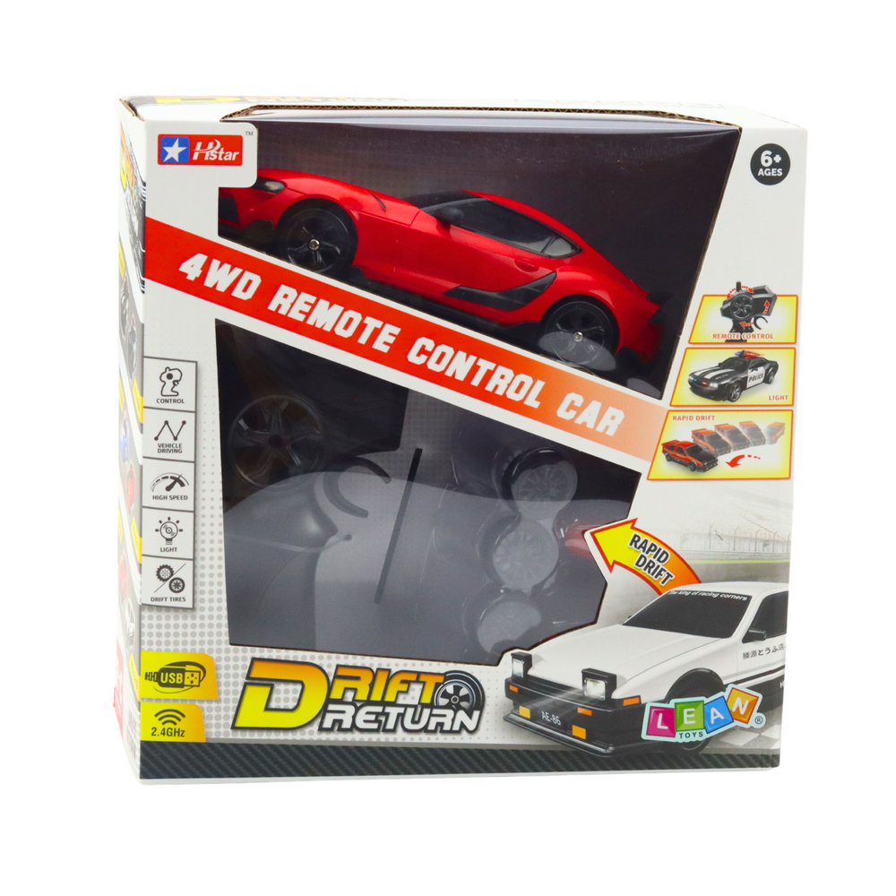 Lean Toys Nuotoliniu būdu valdomas 4WD driftinis automobilis RC