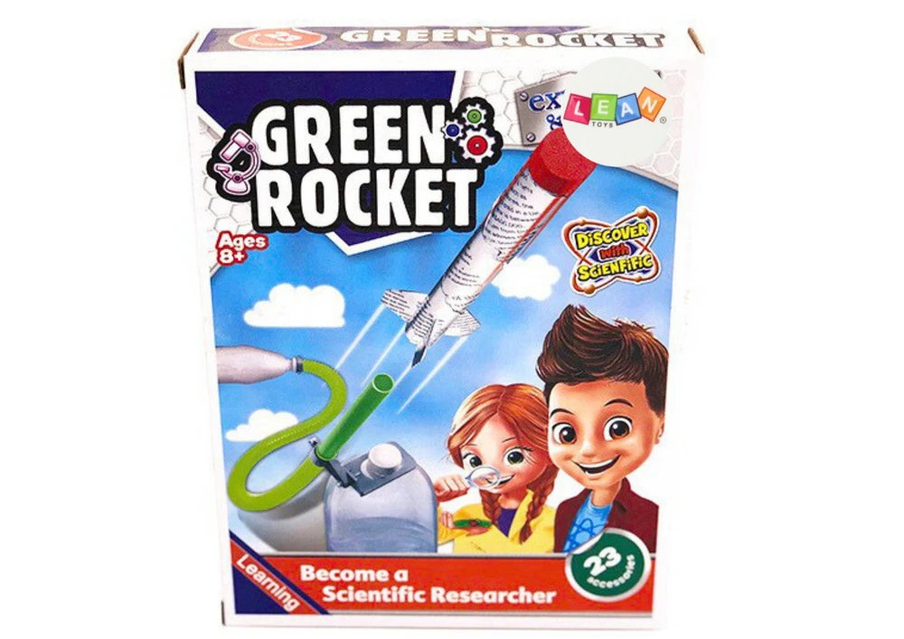 Lean Toys suspausto oro raketa vaikams