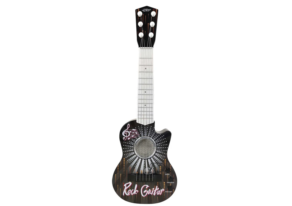 Lean Toys Vaikiška elektrinė gitara su šviesomis ir garsais
