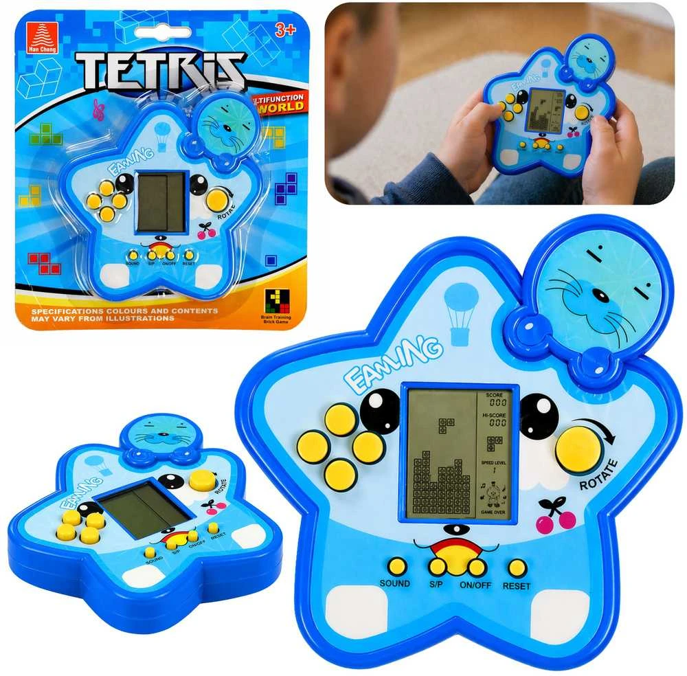 Lean Toys Elektroninis žaidimas Tetris Blue Star