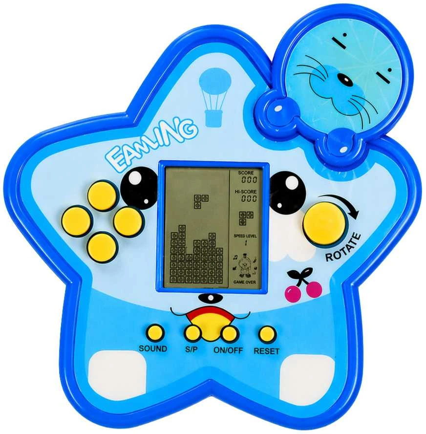 Lean Toys Elektroninis žaidimas Tetris Blue Star