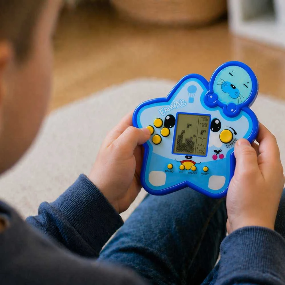 Lean Toys Elektroninis žaidimas Tetris Blue Star