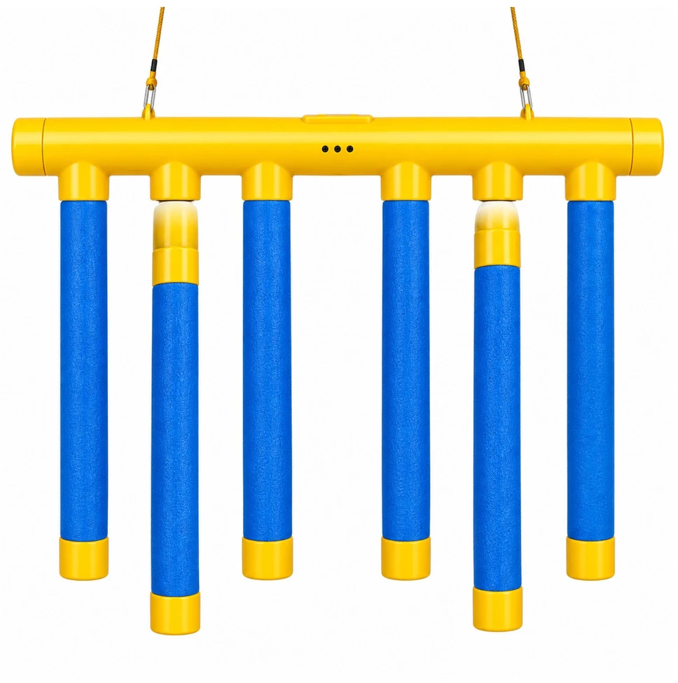 Lean Toys Vikrumo žaidimas „Falling Sticks“, geltonas ir mėlynas
