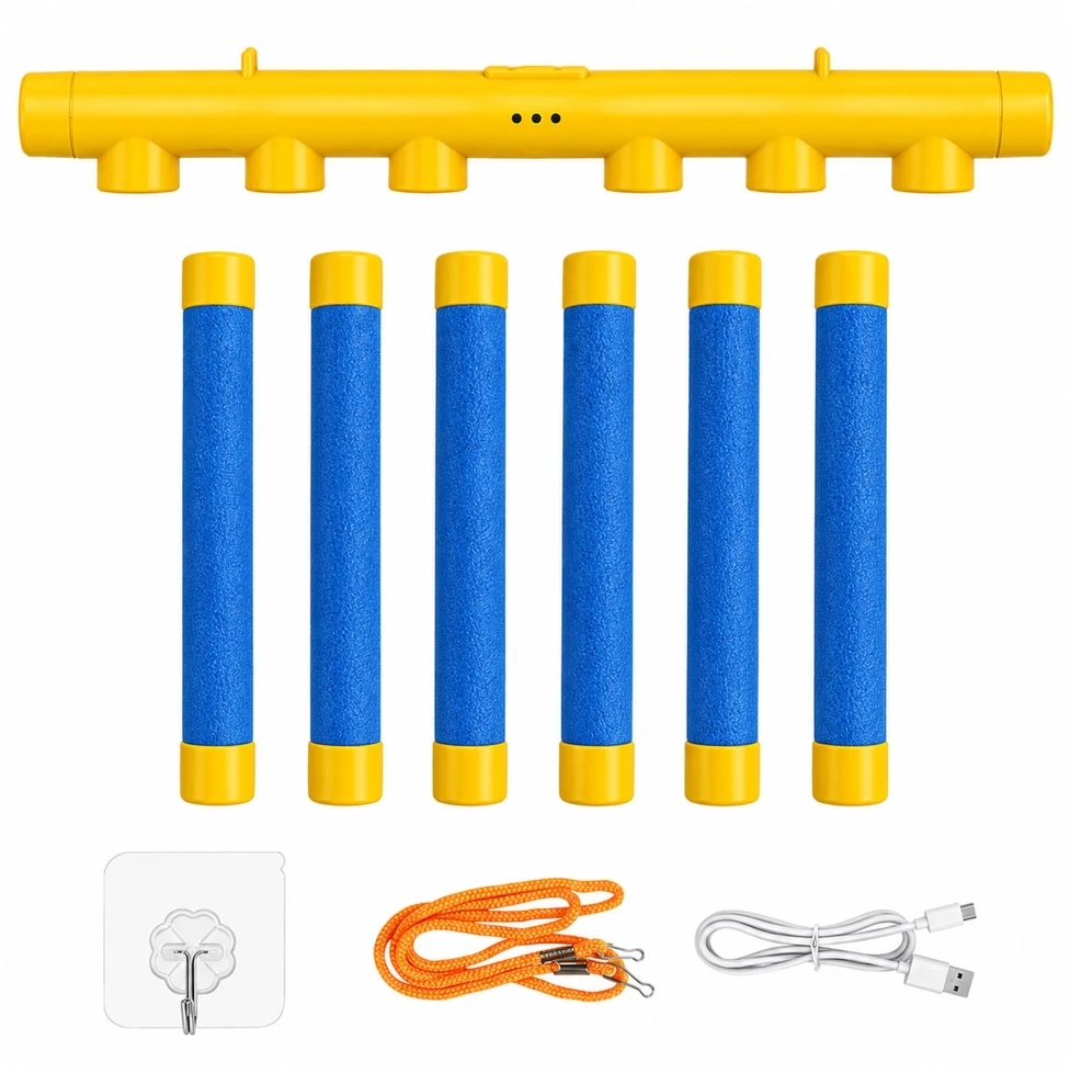 Lean Toys Vikrumo žaidimas „Falling Sticks“, geltonas ir mėlynas