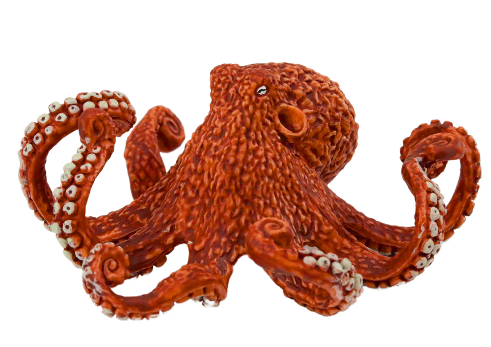 Lean Toys Aštuonkojo figūrėlė oranžinė 10 cm