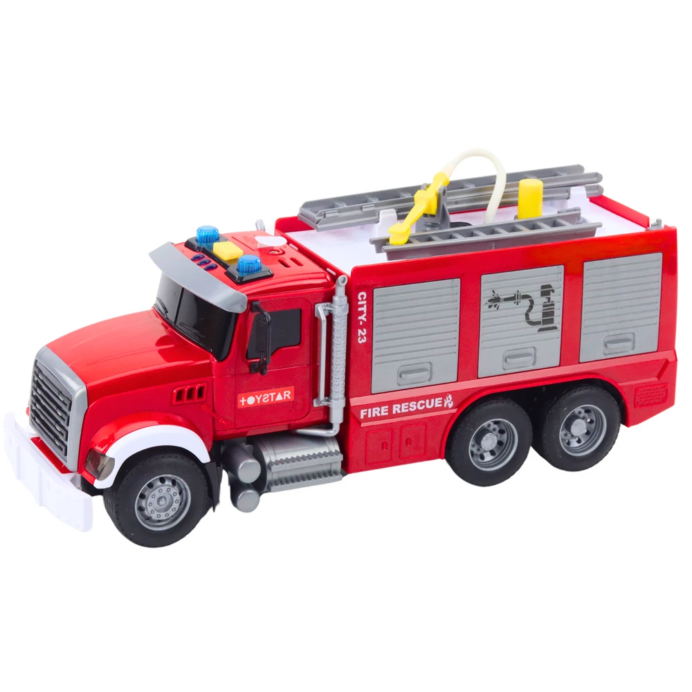 Lean Toys Interaktyvus Gaisrinės Automobilis su Vandens Funkcija