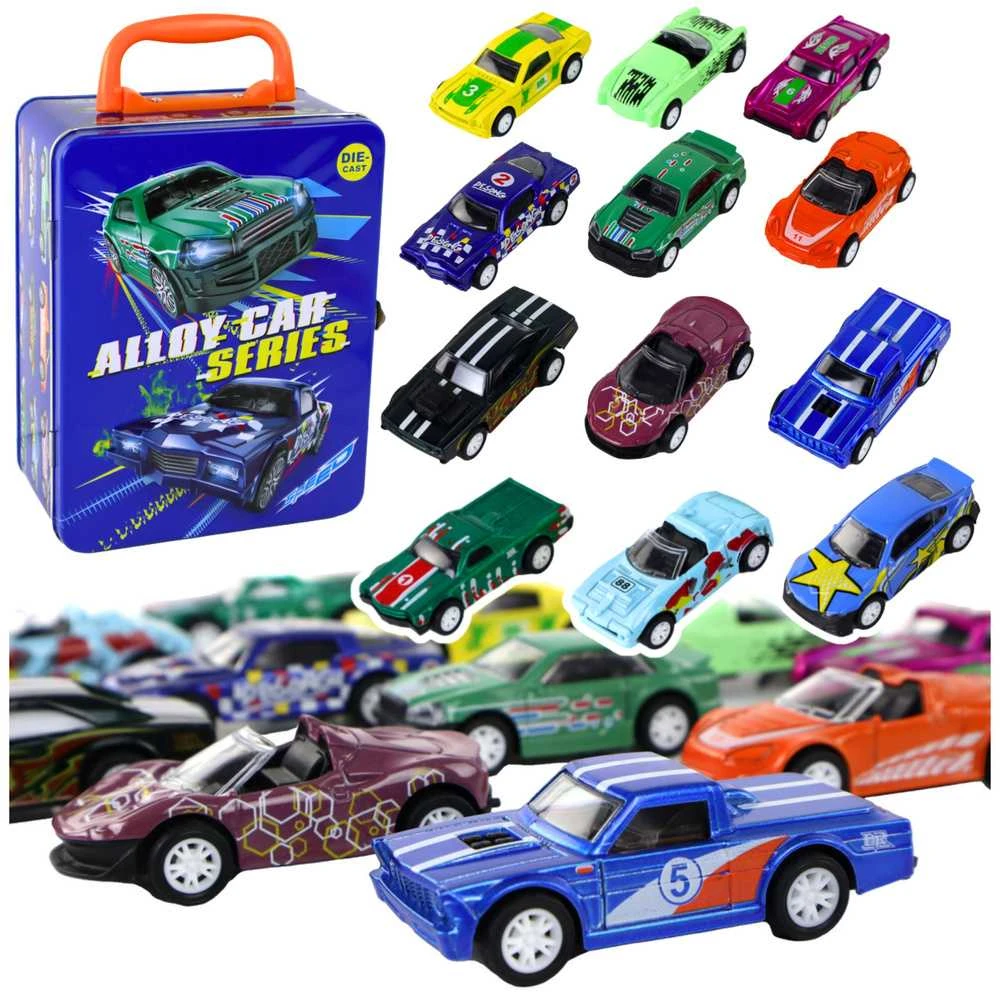 Lean Toys Žaislinių transporto priemonių rinkinys Leantoys, 12 vnt