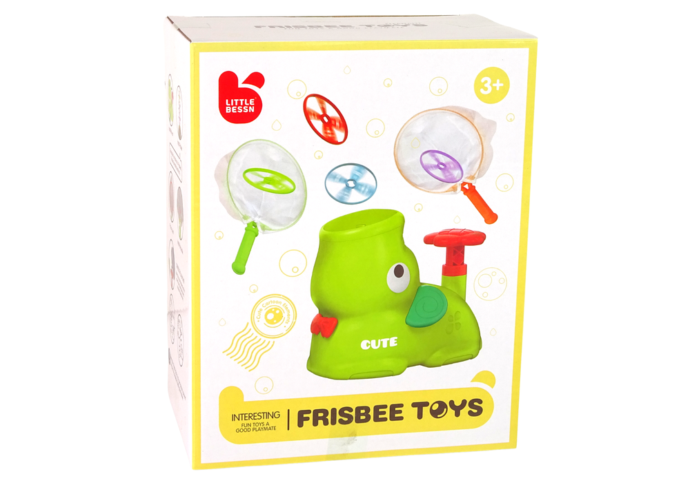 Gra Frisbee žaidimas su drambliu ir gaudymo tinklais