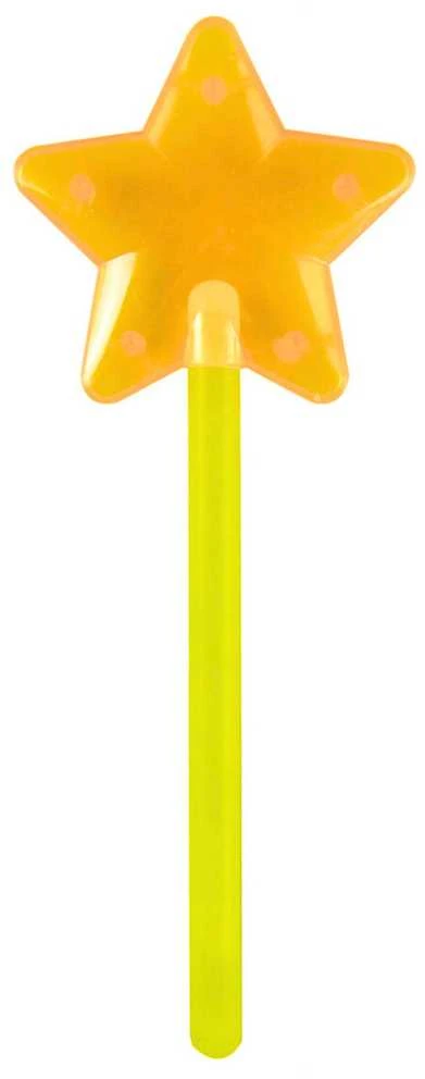 Lean Toys Różdżka Šviečiantis tamsoje fluorescencinis žvaigždės formos lazdelės formos pieštukas neoninis, 22 cm