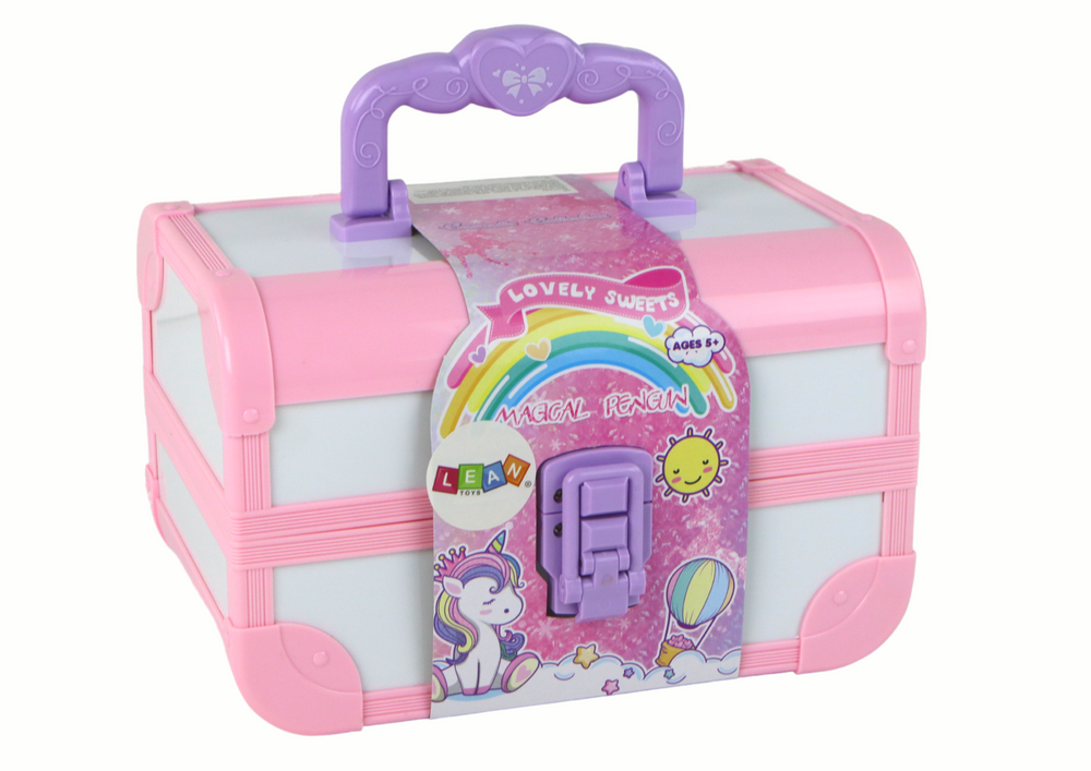 Lean Toys Rožinis grožio kosmetikos rinkinys vaikams