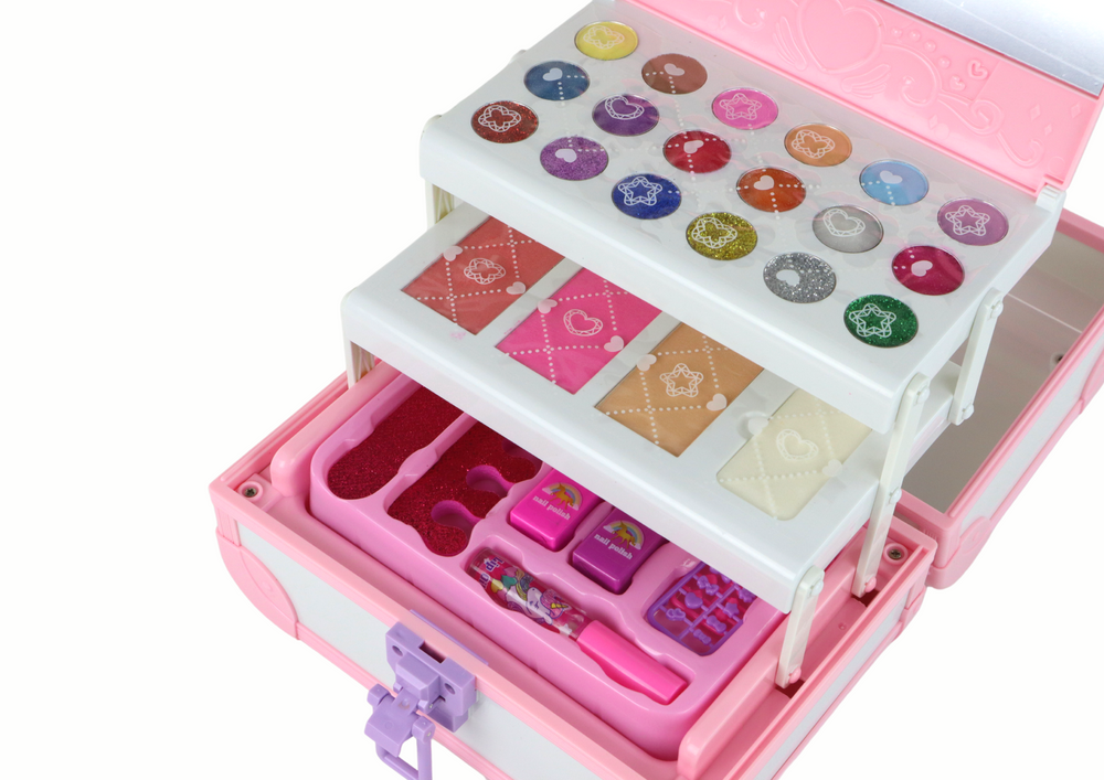 Lean Toys Rožinis grožio kosmetikos rinkinys vaikams