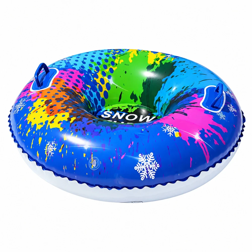 Lean Toys Koło Dmuchane Do Zjazdów Na Śniegu Opona Snow Tube Kolorowa 85 cm