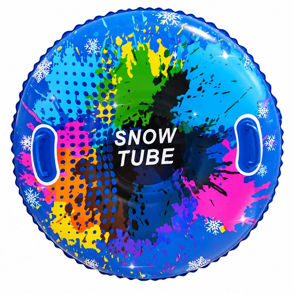 Lean Toys Koło Dmuchane Do Zjazdów Na Śniegu Opona Snow Tube Kolorowa 85 cm