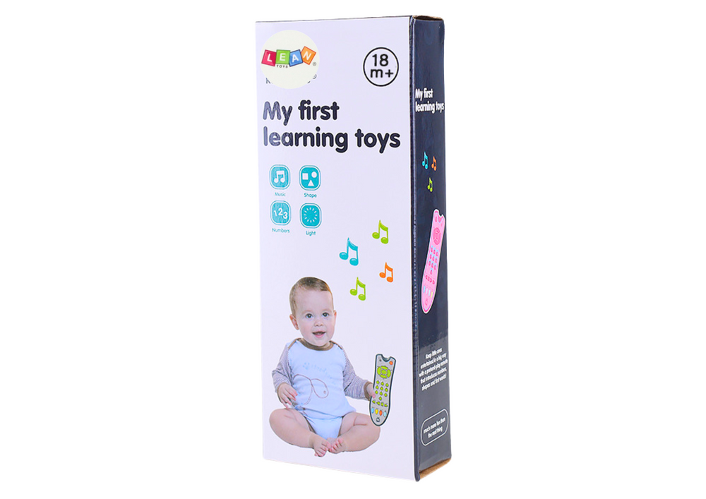 Lean Toys Interaktyvus televizoriaus nuotolinio valdymo pultas mažyliams su šviesa ir garsu