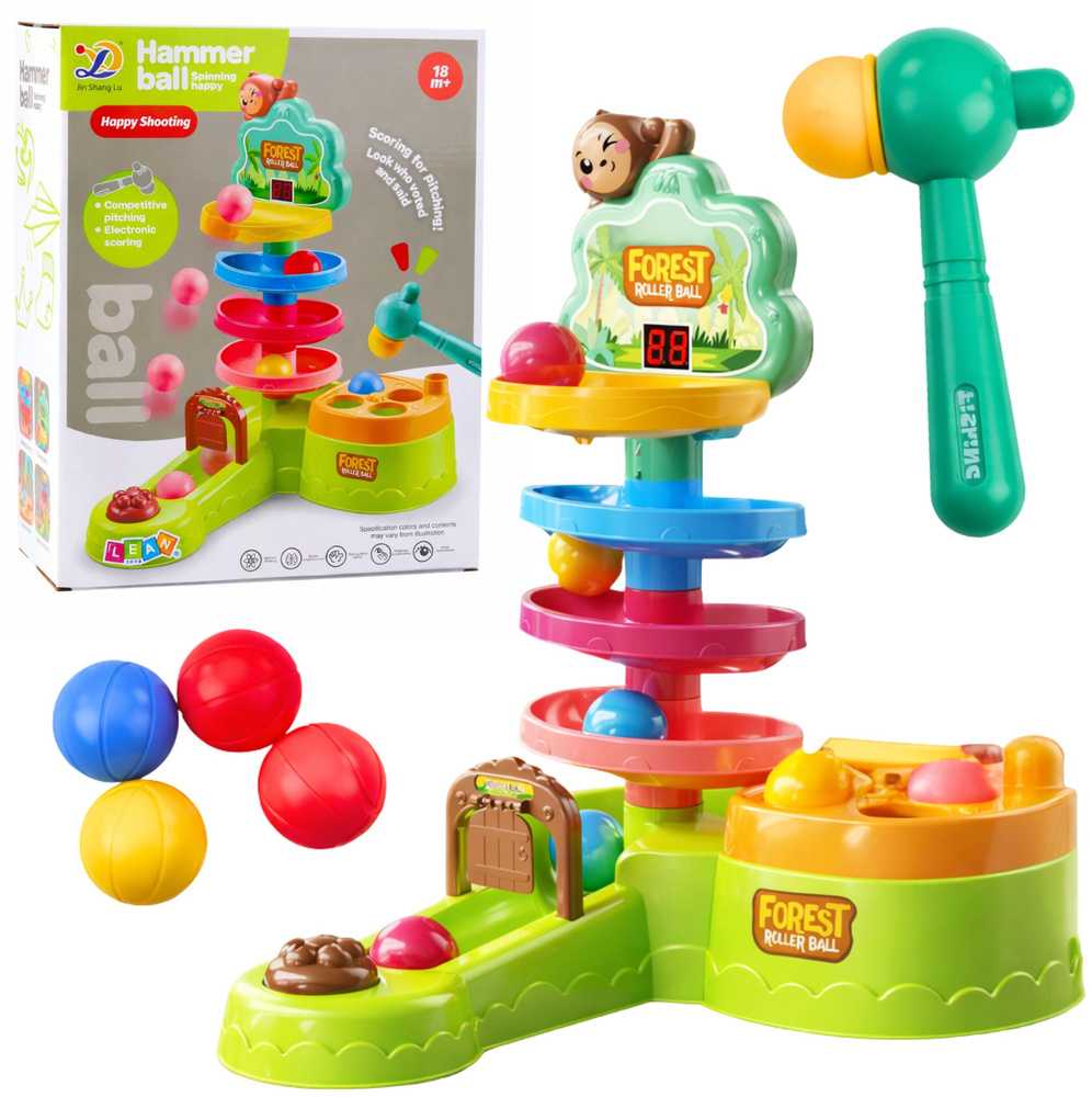 Lean Toys Interaktyvus kamuoliukų takelis