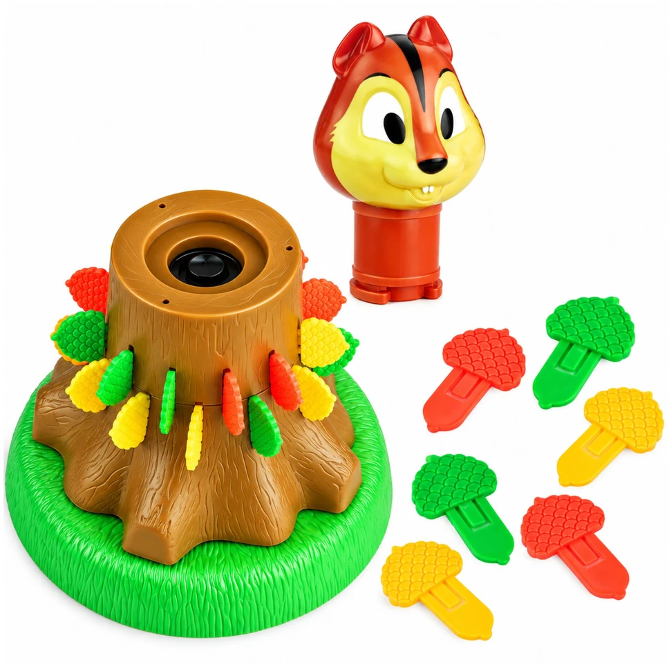 Lean Toys Šokinėjančios voverės šeimyninis žaidimo rinkinys