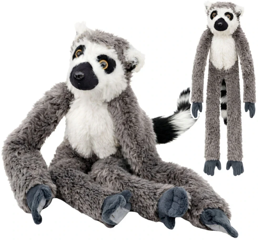 Lean Toys Pliušinis žaislas - lemūras, 50 cm