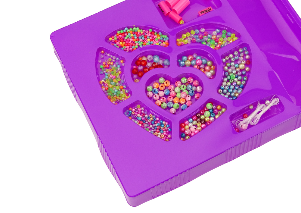 Lean Toys Spalvingų Karoliukų Rinkinys Papuošalų Gamybai