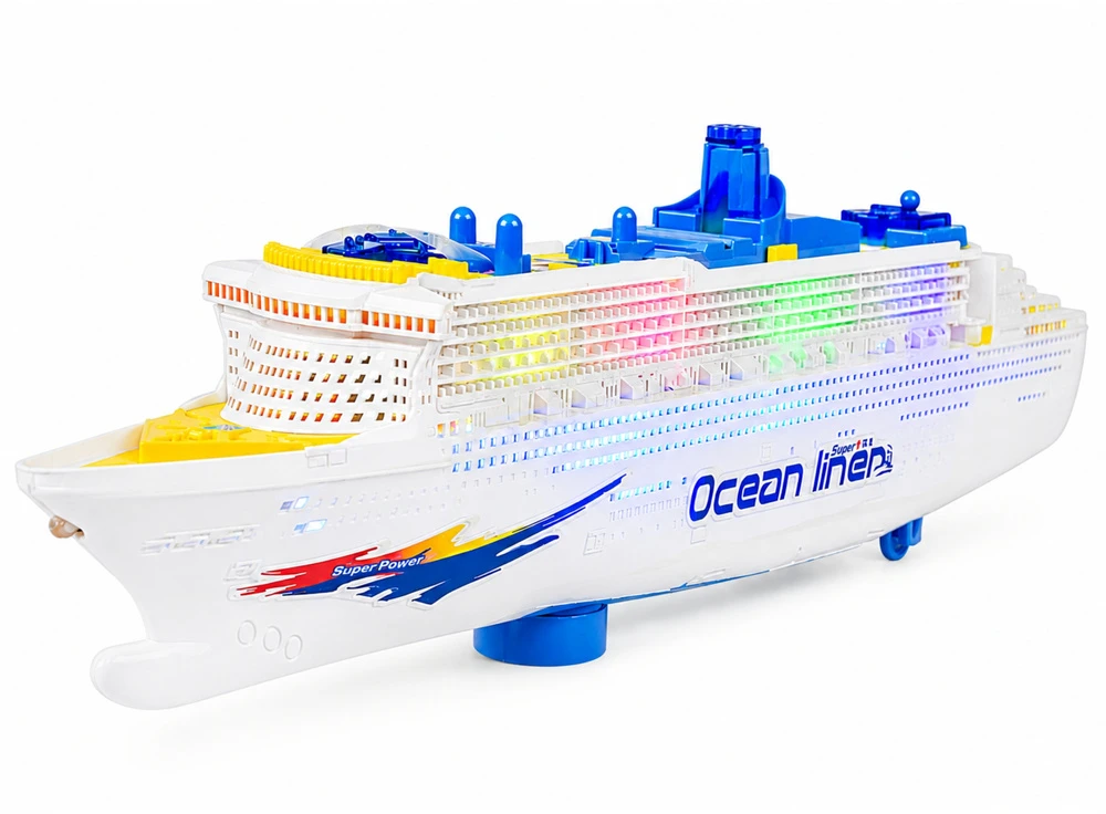 Lean Toys Keleivinis kruizinis laivas su šviesomis ir garsais