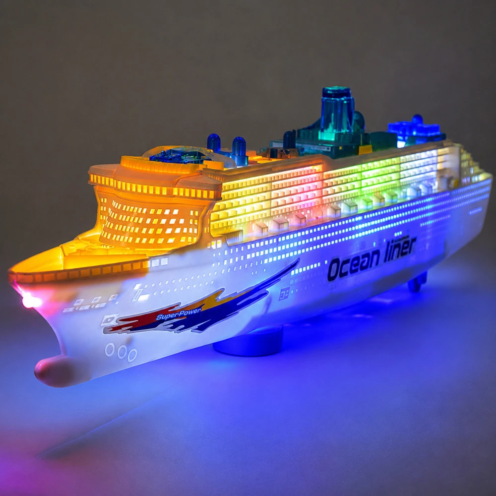 Lean Toys Keleivinis kruizinis laivas su šviesomis ir garsais