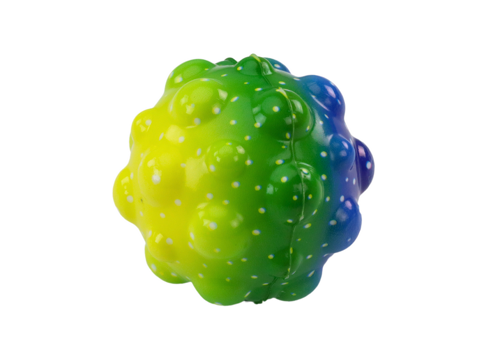 Lean Toys Spalvotas sensorinis žaislinis kamuoliukas 6,5 cm